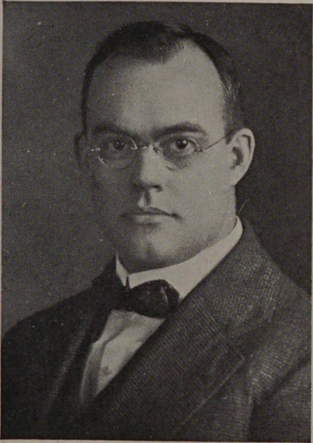 Clarence Albert Pierce in the 1926 Worcester High School yearbook