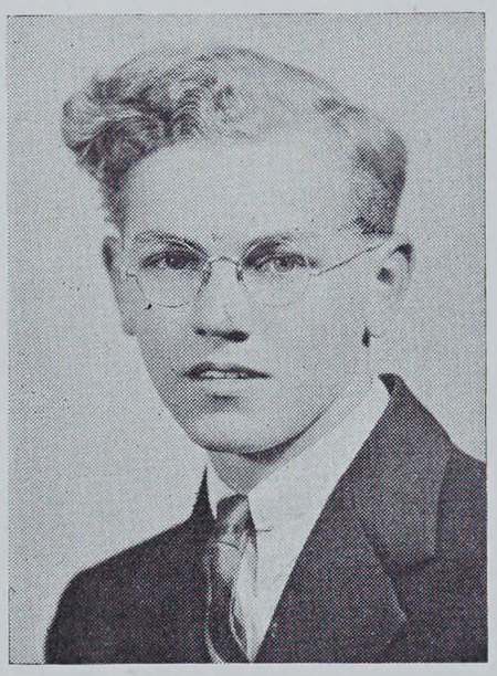 Portrait of Christian Jensen, Springfield Trade School, class of 1937