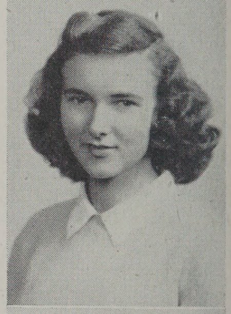 Portrait of Carol Margaret Shaw, Central High School, class of 1945