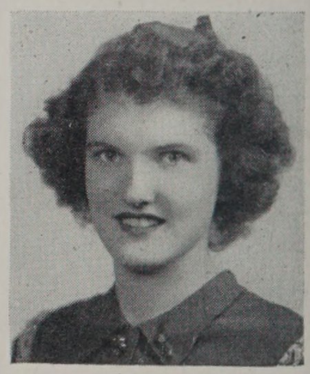 Portrait of Marjorie Wood, Central High School, class of 1945