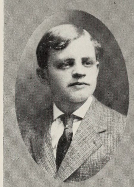 Portrait of John Charles Smith, Fitchburg High School, class of 1907