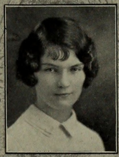 Yearbook portrait of Bertha Henderson, Fitchburg High School, class of 1928