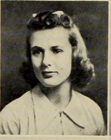 Portrait of Edna L. Wood, Brockton High School, class of 1940