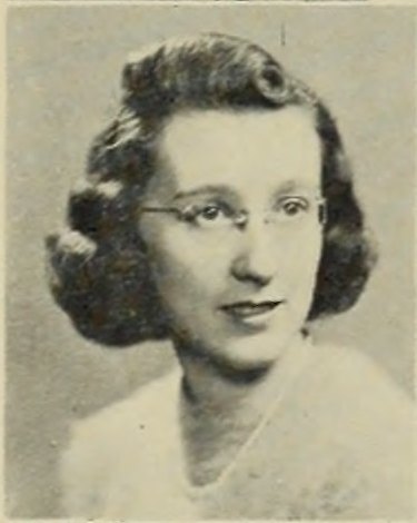 Portrait of Jane E. Adams, Brockton High School, class of 1940