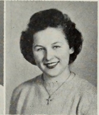 Portrait of Anna Julia Thomas, Brockton High School, class of 1945