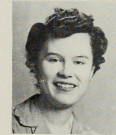 Portrait of Ellen Gertrude Blair, Brockton High School, class of 1945