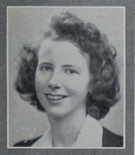Portrait of Jean Margaret Nicholson, High School of Commerce, class of 1943
