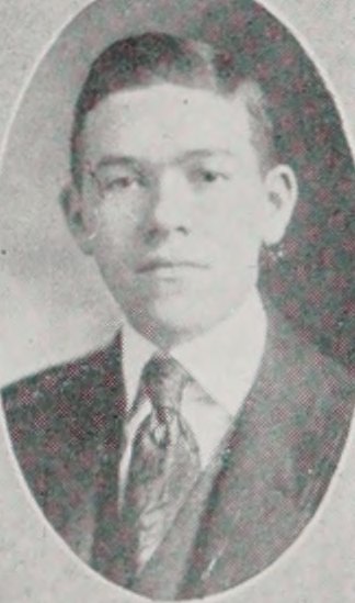 Portrait of Harold Edward McTighe, Cambridge High and Latin School, class of 1919