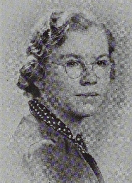 Portrait of Barbara Wing Matthews, New Bedford High School, class of 1940