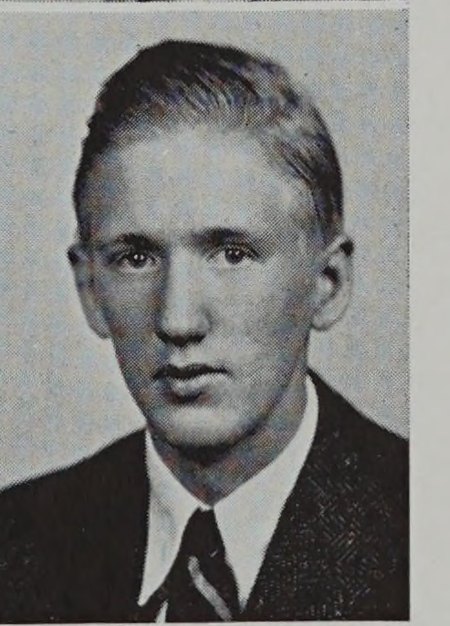 Portrait of Henry Lars Hansen, New Bedford High School, class of 1942