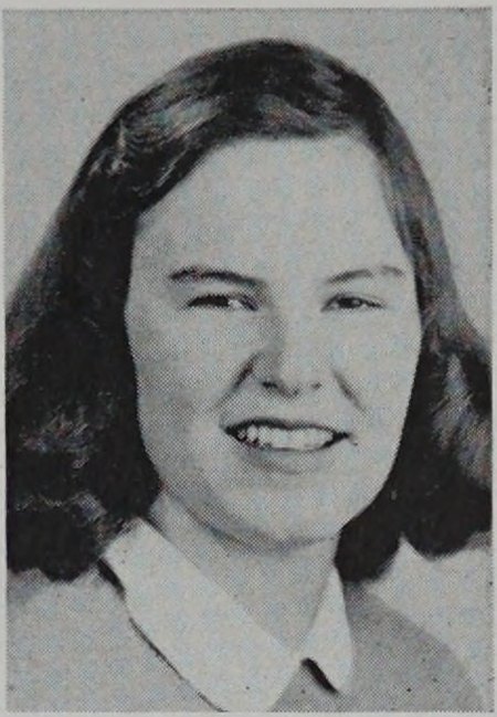 Portrait of Jean Parsons, New Bedford High School, class of 1943