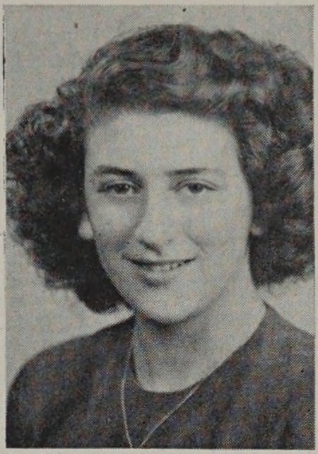 Portrait of Reba Goldstein, New Bedford High School, class of 1945
