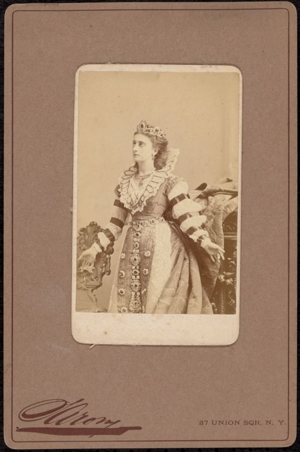 Mary Frances Scott-Siddons in the 1872 Carte de Visite Collection yearbook