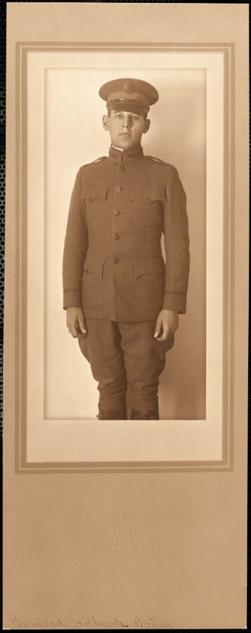 Portrait of Bernard Holbrook Bailey, Sharon Public Library Image Collection, portrait, ca. 1918