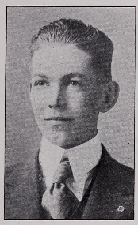 Yearbook portrait of Claude Allen, Drury High School, class of 1917
