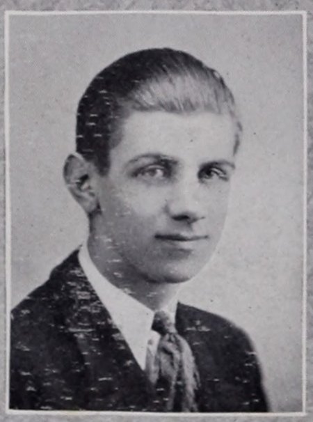 Yearbook portrait of Wilfred Harris, Drury High School, class of 1930
