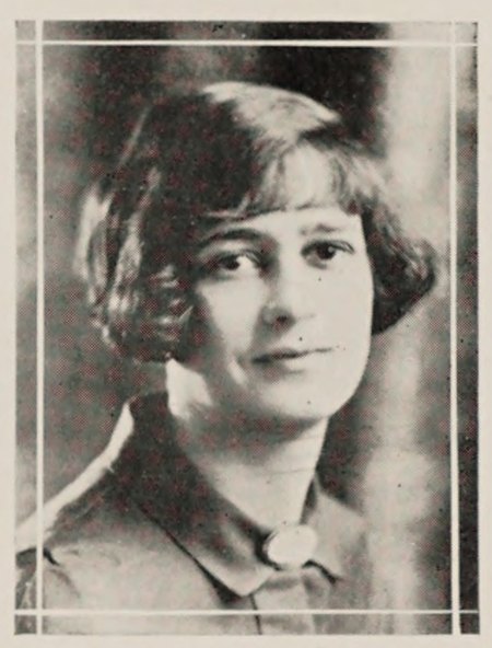 Yearbook portrait of Bessie Shapiro, Drury High School, class of 1926
