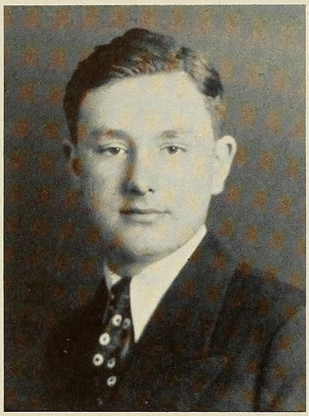Frank A. Niec in the 1937 New Bedford Textile School yearbook