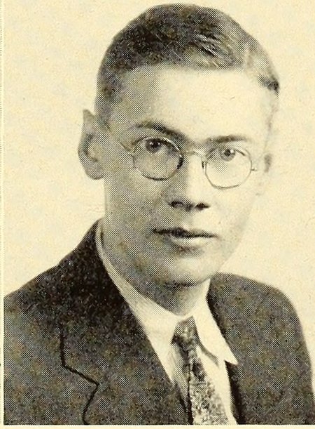 Portrait of Arnold Larsen, New Bedford Textile School, class of 1941