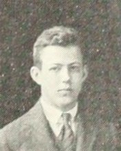 William G. Land in the Art Club photograph, 1923