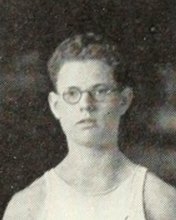 Malcolm Taylor in the Crew photograph, 1923