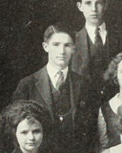 Alfred T. Clifton Jr in the Group Photograph photograph, 1923
