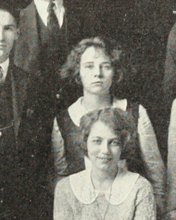 Marjorie E. Hoeg in the Group Photograph photograph, 1923