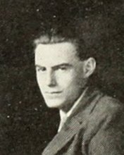 William Amos Evans in the Group Photograph photograph, 1924