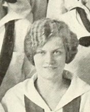 Margareta M. Centervall in the Group Photograph photograph, 1924