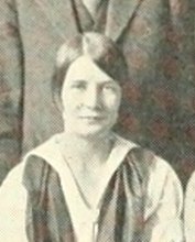 Clarine Mara Stevens in the Group Photograph photograph, 1925
