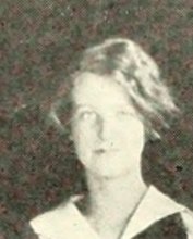 Evelyn Densten in the Girls Field Hockey photograph, 1926
