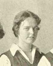 Mary C. Curtin in the Girls Hockey photograph, 1927