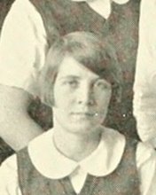 Clarine Mara Stevens in the Girls Hockey photograph, 1927