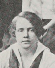 Alice Mae Adams in the Girls Basketball Team photograph, 1926