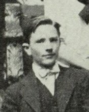 Allen Davidson in the Student Council photograph, 1916