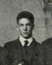 Roger Williams Buntin in the Student Council photograph, 1916