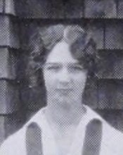 Alice Allen Eaton in the Basketball Team photograph, 1925