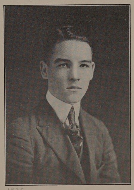 Yearbook portrait of Frank Aubrey Anderson, Lawrence High School, class of 1920