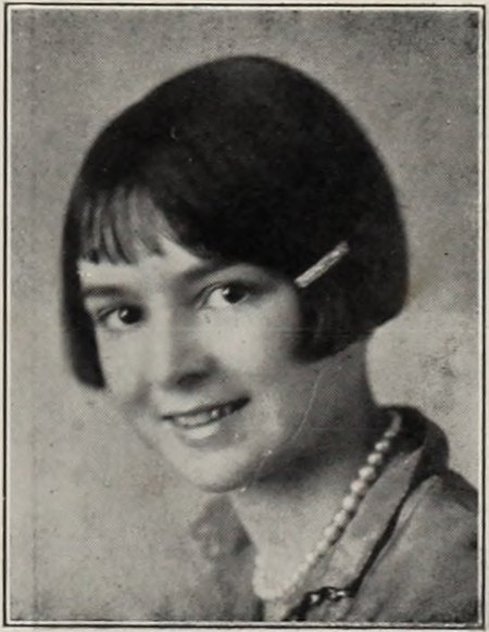 Margery M. Williams in the 1927 Melrose High School yearbook