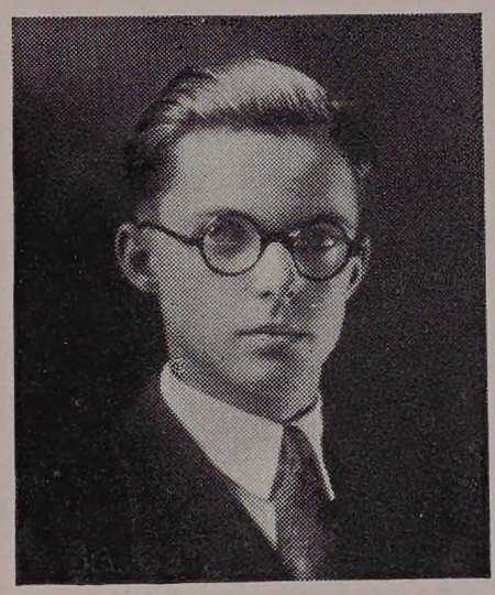 Portrait of John Aloysious Moran Jr, Malden High School, class of 1923