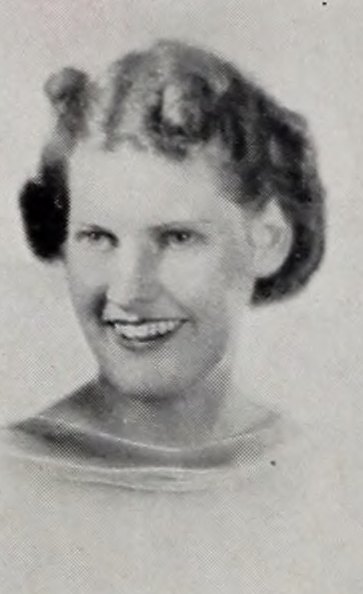 Portrait of Ellen D. Oldham, North Quincy High School, class of 1938
