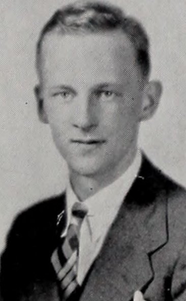 Portrait of Harry E. Johnson, North Quincy High School, class of 1938