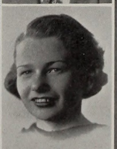 Portrait of Barbara Small, North Quincy High School, class of 1937