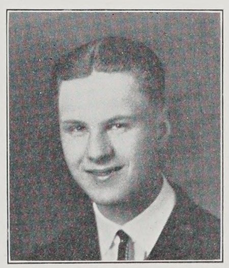 Yearbook portrait of Carl Johnson, Newburyport High School, class of 1924