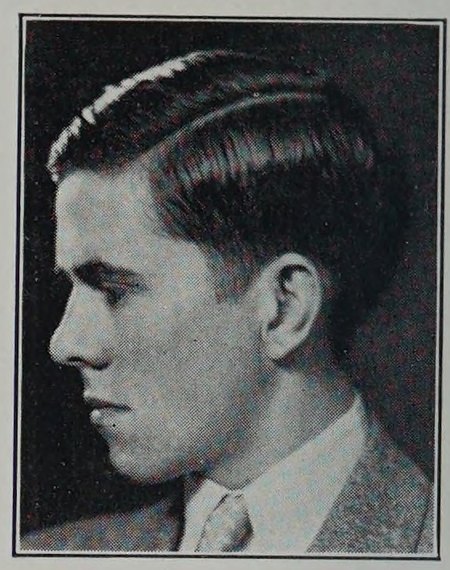 Yearbook portrait of Edward Fitzgerald, Newburyport High School, class of 1928