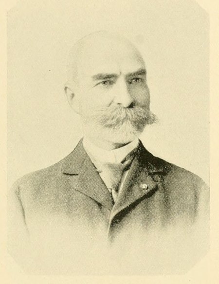 Portrait of Albert Clarke, Men of Vermont (1894), biography, 1894