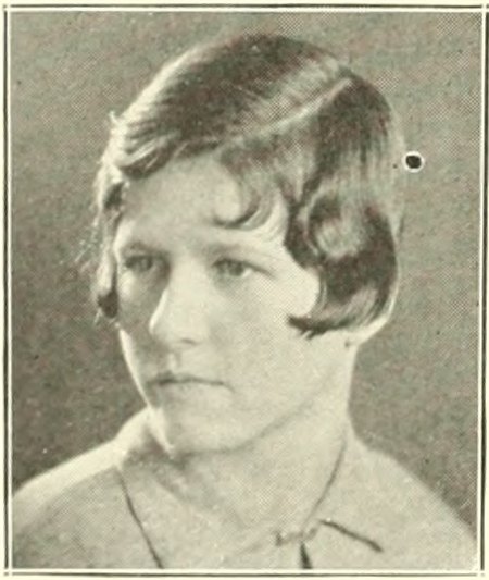 Yearbook portrait of Helen E. Gould, Brookline High School, class of 1927
