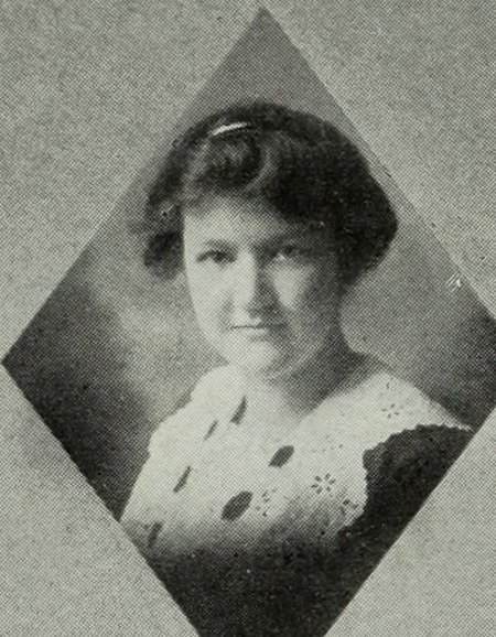 Yearbook portrait of Ruth Stevens Moore, Newton High School, class of 1914