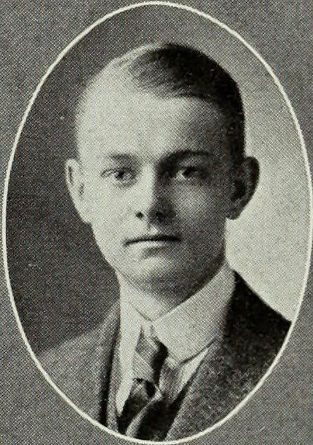 Lawrence W. Trowbridge in the 1916 Newton High School yearbook