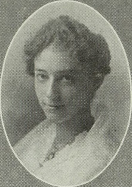 Marjorie Bancroft Miller in the 1916 Newton High School yearbook